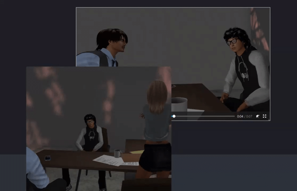 Opensim as storyboard